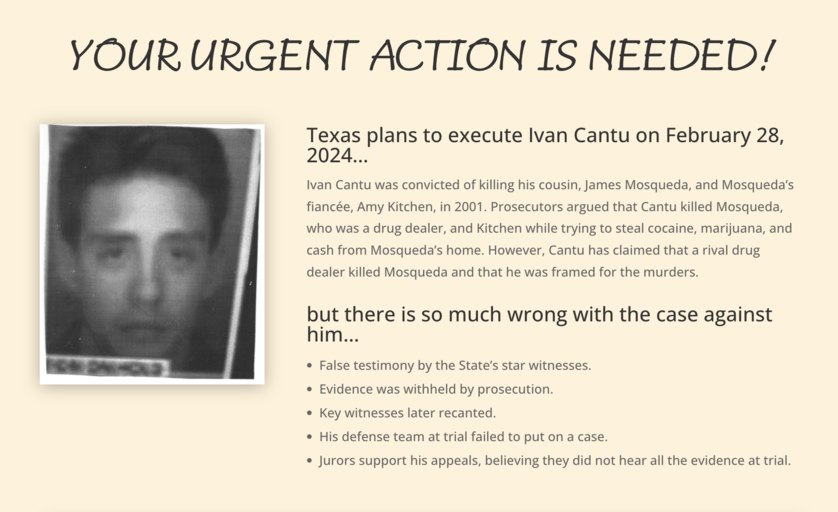 Save Ivan Cantu Before The State Of Texas Kills Him | MoveOn